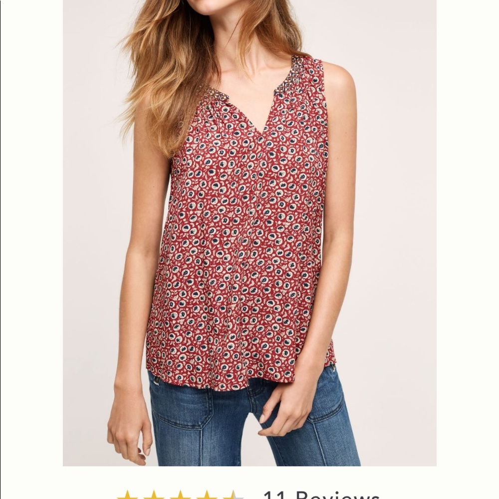 Beautiful Anthropologie Sleeveless Top Size M